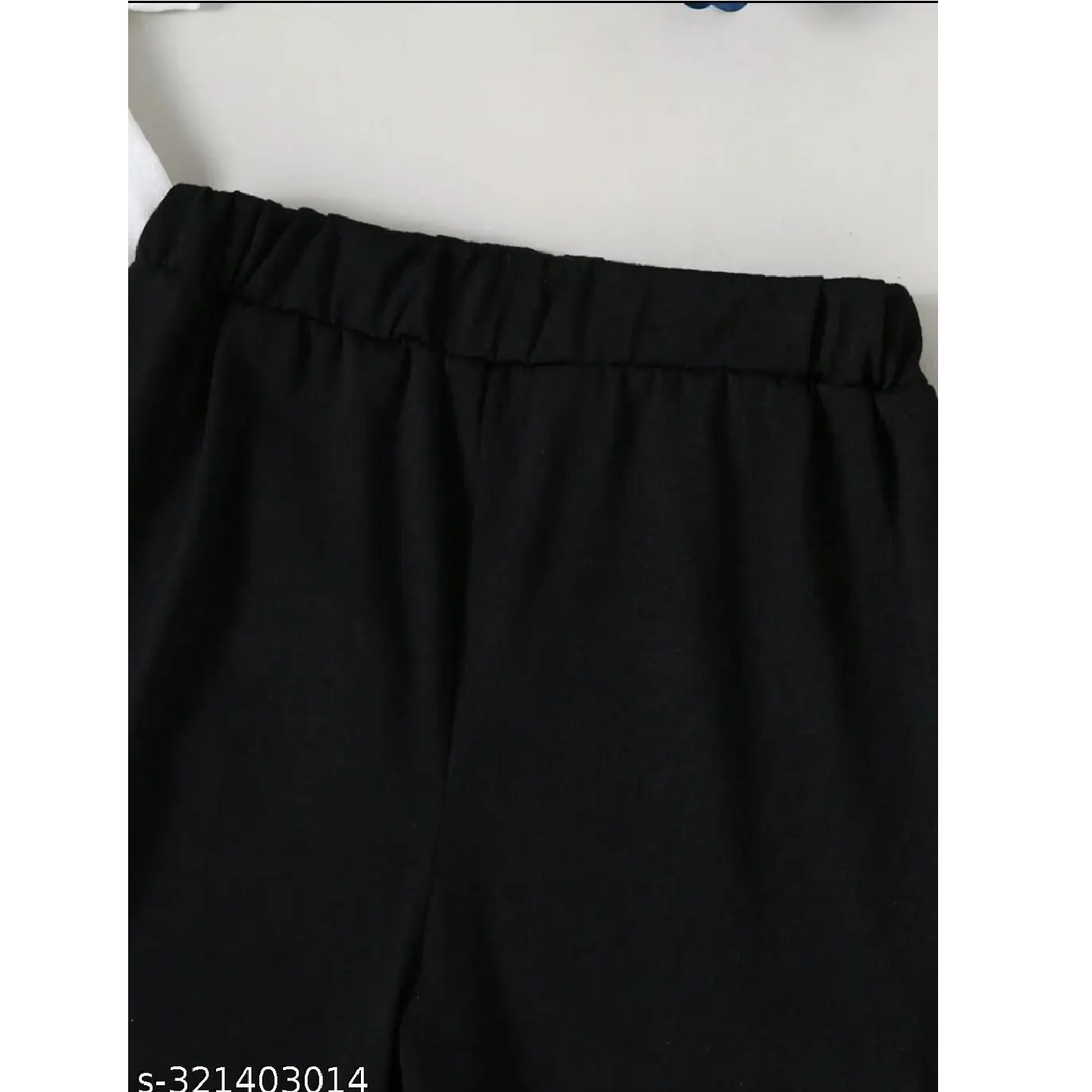 White Black Printed Cotton T-Shirts & Shorts For Kids