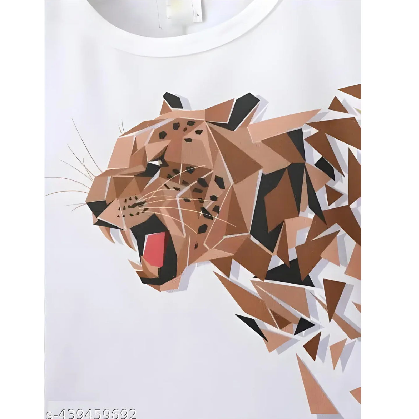 White Brown Printed Hosiery Cotton T-Shirts & Shorts For Kids