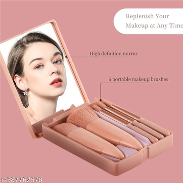 Portable 5pcs Travel Makeup Brush Set