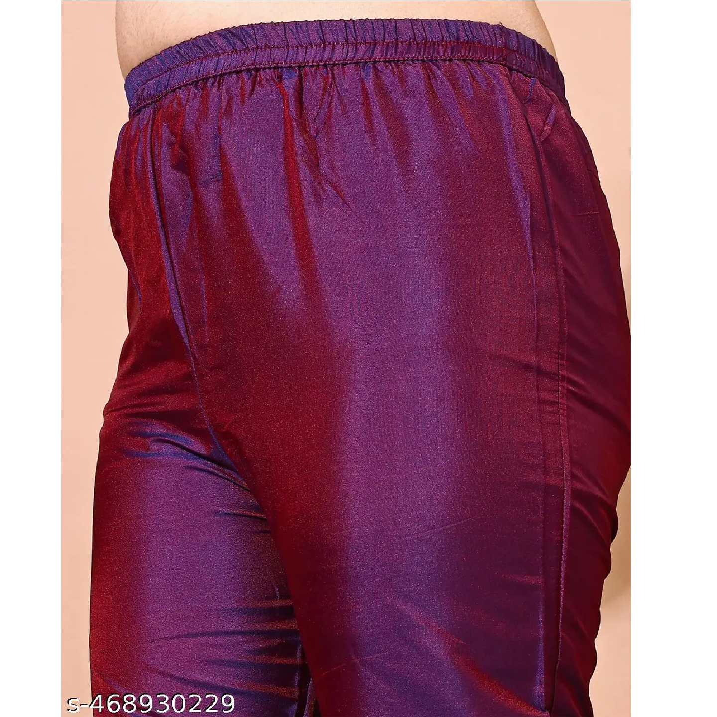 Purple Coding Embroidered Art Slik Straight Kurta Pant Dupatta Set