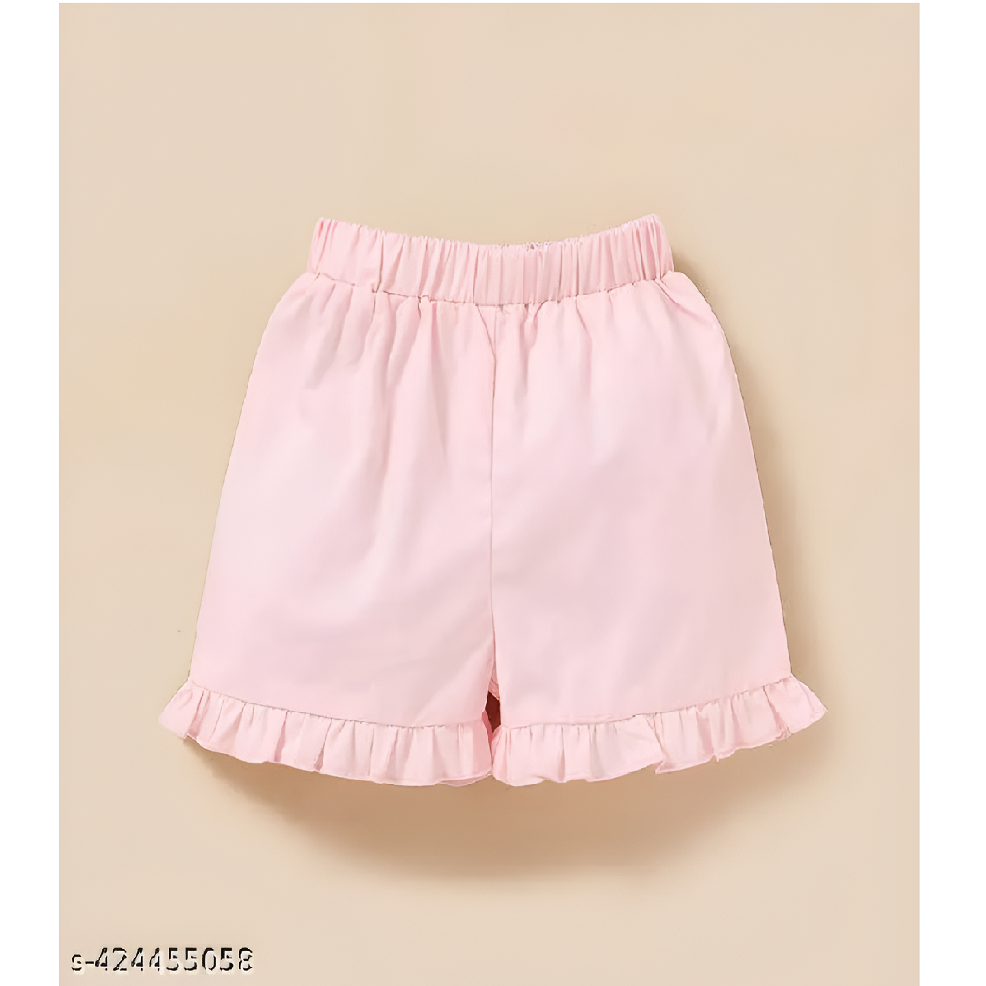 Baby Pink Printed Cotton Baby Girl Dress