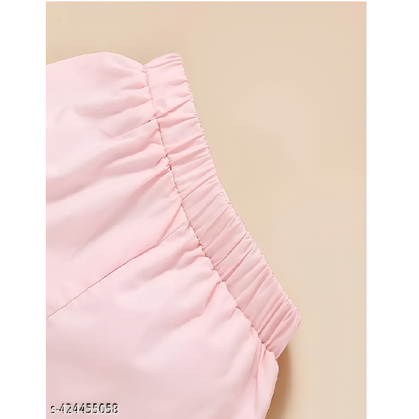 Baby Pink Printed Cotton Baby Girl Dress