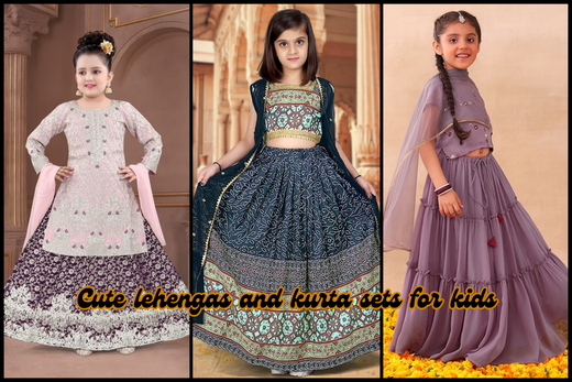 Cute Lehengas and Kurta Sets for Kids: Festive Fashion for Little Ones