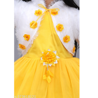 Yellow Ribbon Net Baby Girl Frock